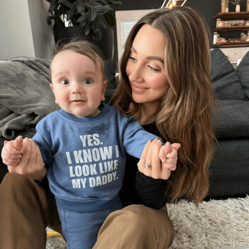 I Look Like Daddy Printed Baby 2 Piece Casual Set-Cozy Stroller