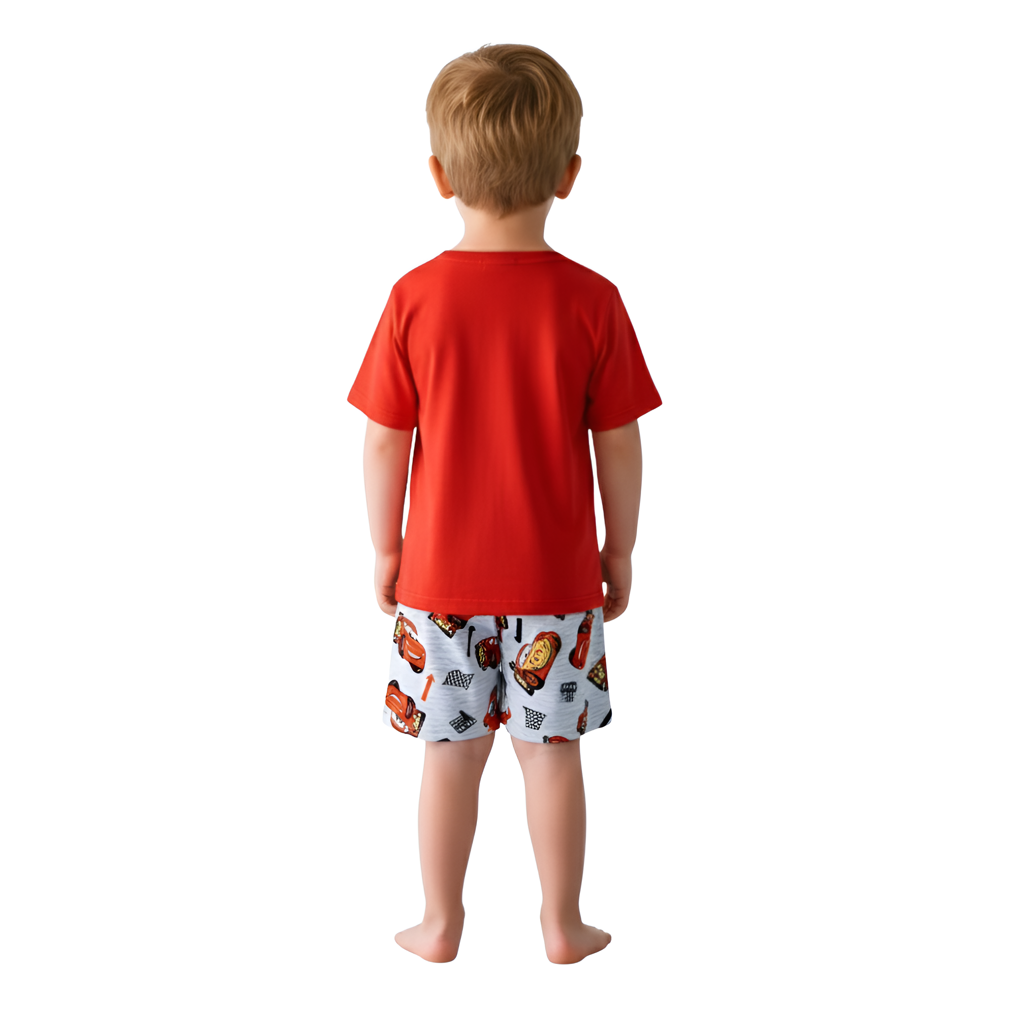 Lightning McQuam Spring Retardant Fabric Fashion Pajamas Short Sleeve T Shirt