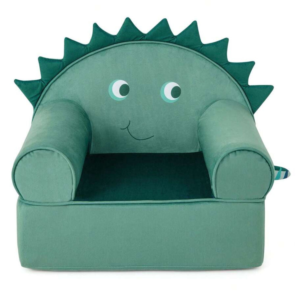 Kids Sofa Foam Filled Armchair Dinosaur Cuddly Toddler Couch