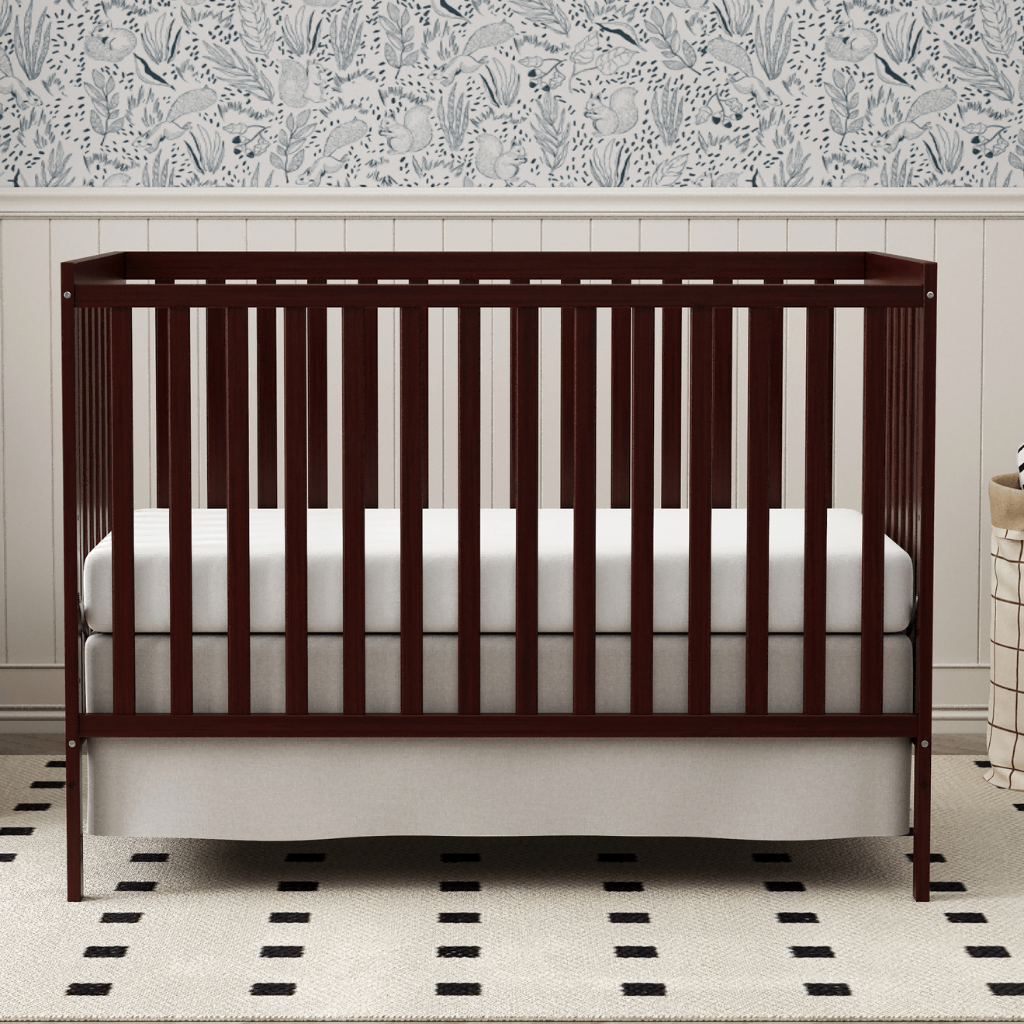 5 In 1 Convertible Toddler Bed In Natural Pinewood for Nursery