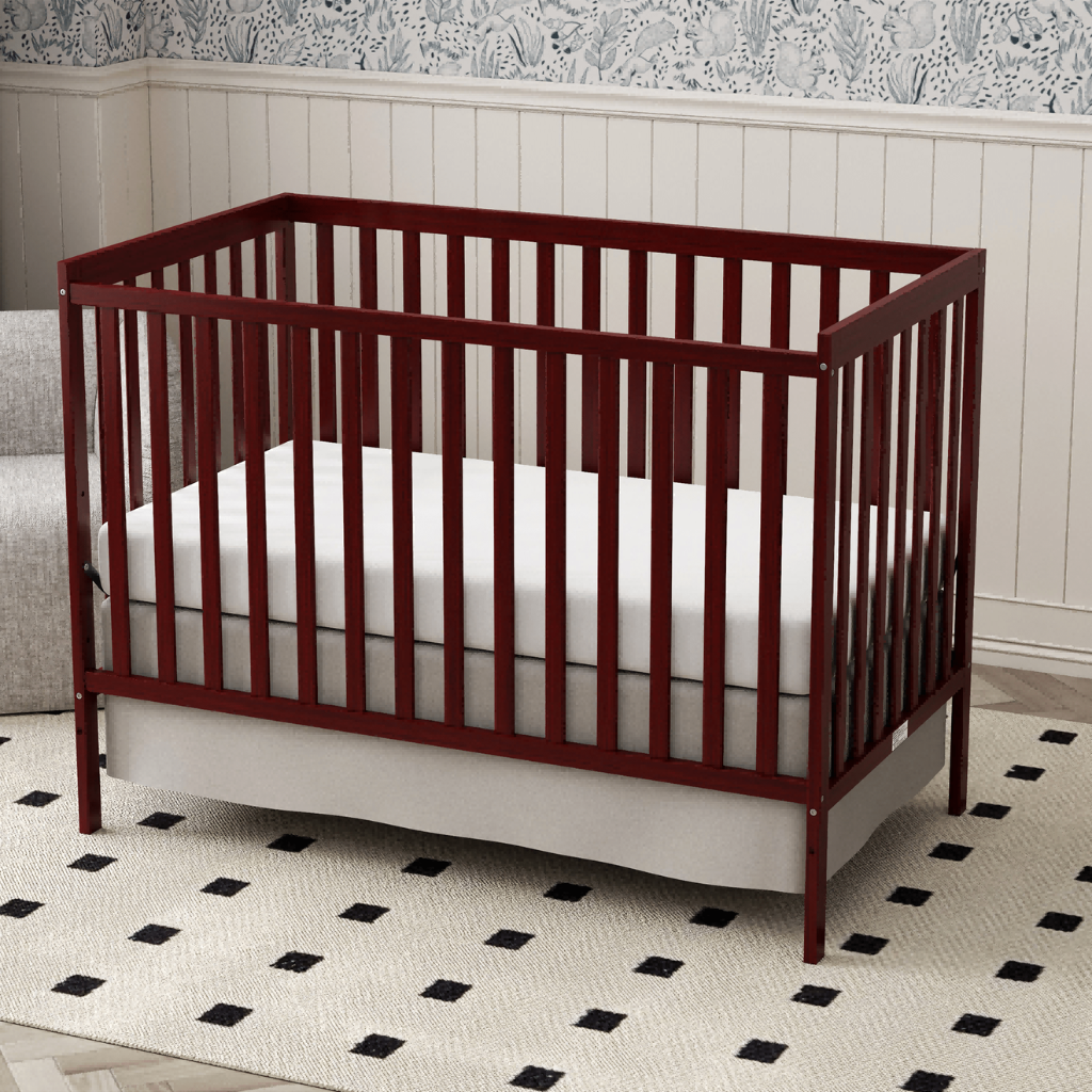 5 In 1 Convertible Toddler Bed In Natural Pinewood for Nursery