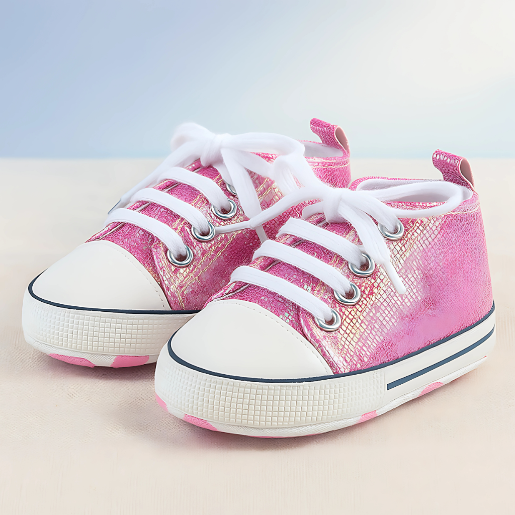 Baby Girls Boys Canvas High Top Shoes