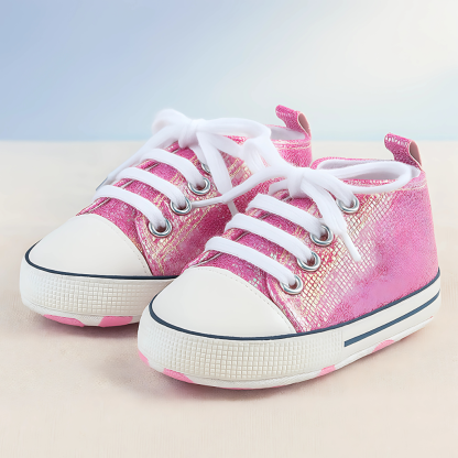 Baby Girls Boys Canvas High Top Shoes