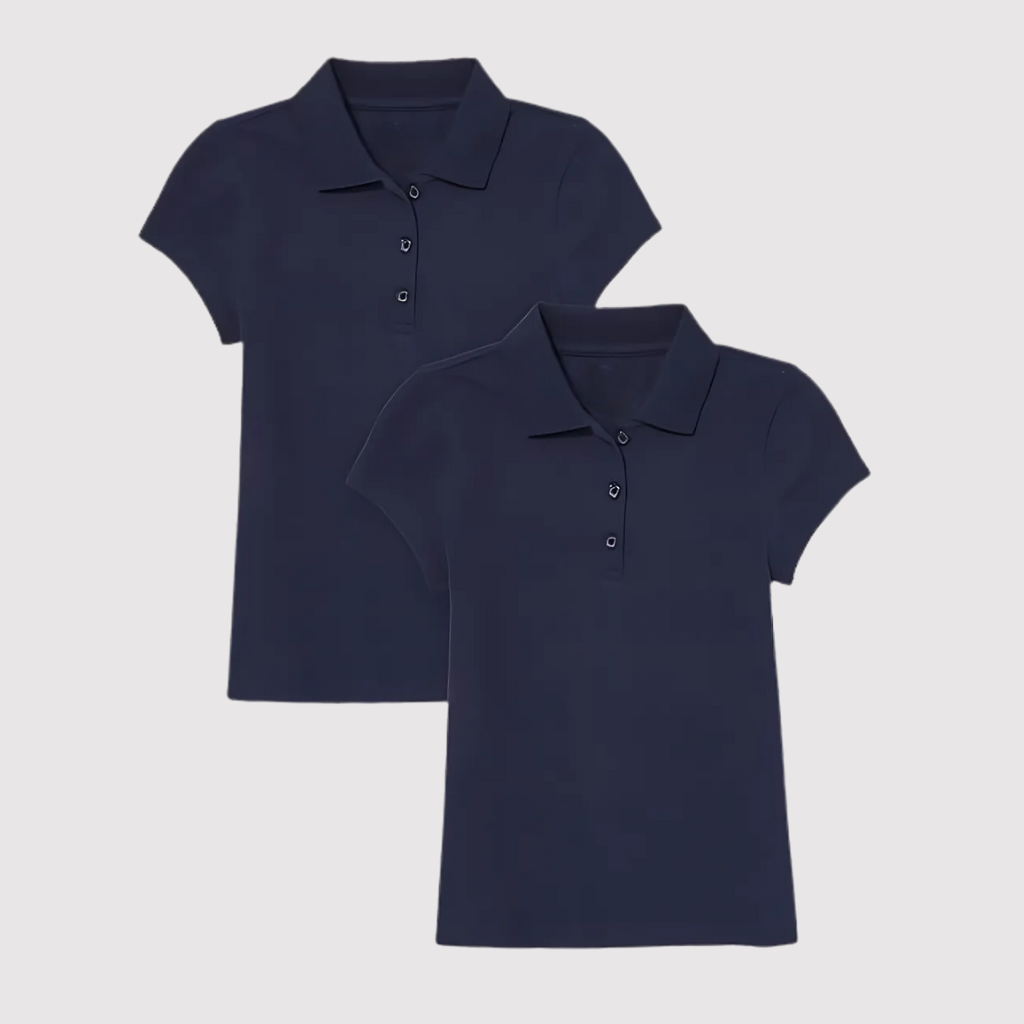 Pack Of 2 Short Sleeve Pique Shirt