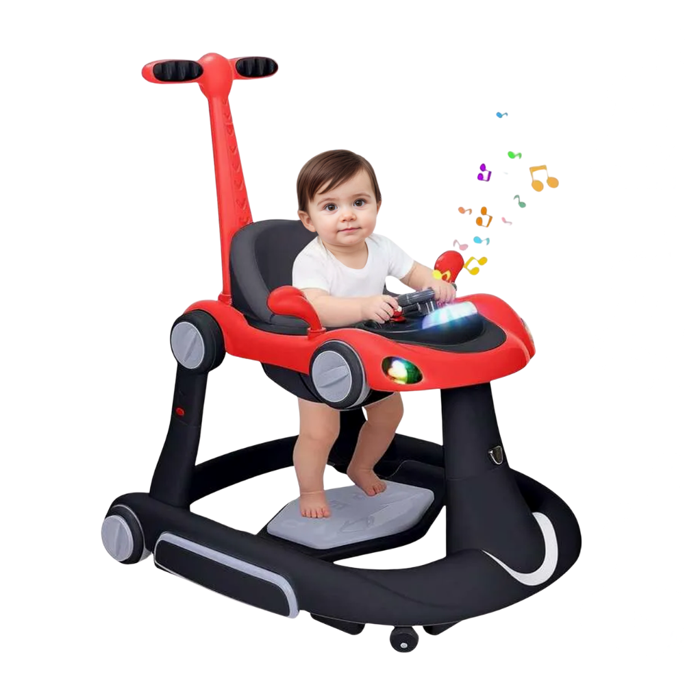 4 In 1 Foldable Music Combo Walker Jumper For Infants