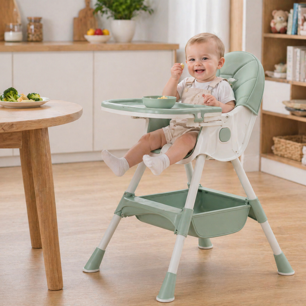 5 In 1 Convertible High Chair Foldable For Babies Toddlers