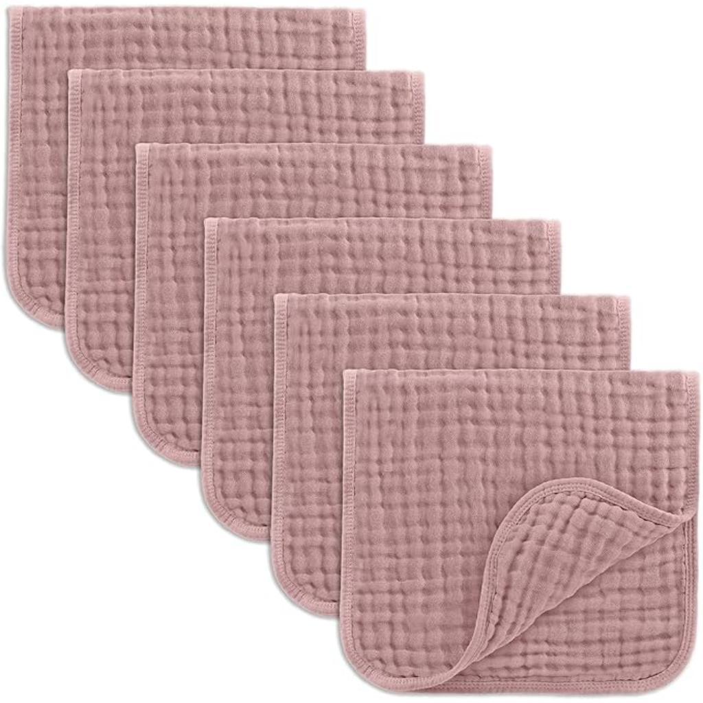 Baby Washcloths Square Towels With Soft Cotton Muslin Set-Cozy Stroller