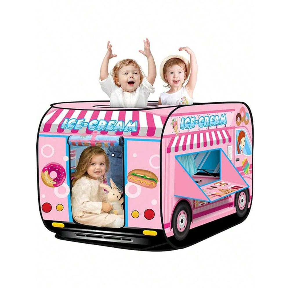 Foldable Ice Cream Themed Truck Design Playhouse Tent