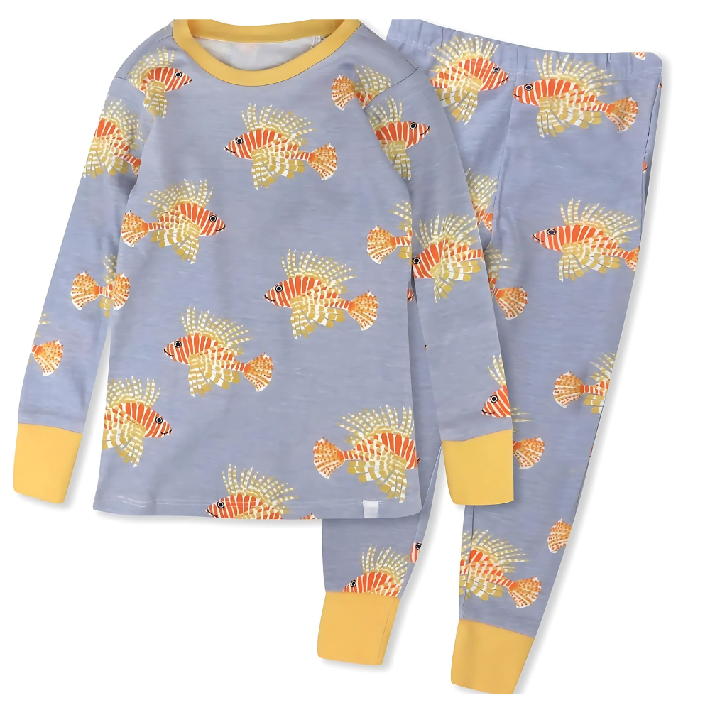 2 Piece Organic Cotton Pajamas for Baby Toddler And Kids Boys
