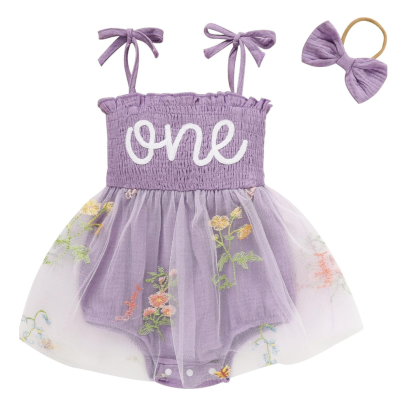 Tulle Romper Sleeveless Bodysuit