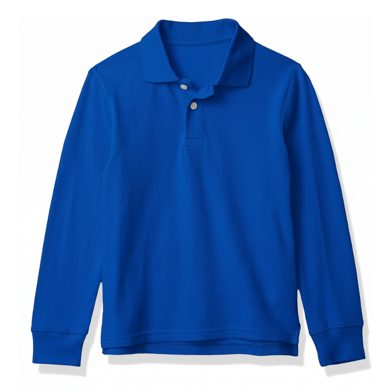 Boys Long Sleeve Pique Polo