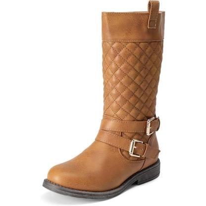 Girls Quilted Riding Boots For Toddlers