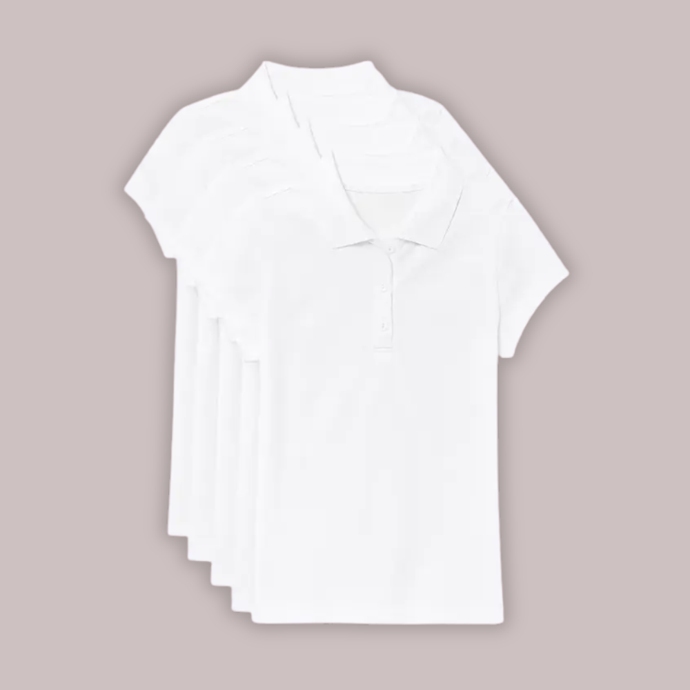 Pack Of 5 Short Sleeve Pique Shirt