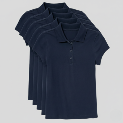 Pack Of 5 Uniform Pique Polo TShirt