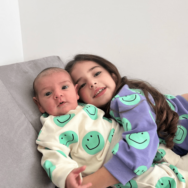 Baby Toddler Casual Printed Smiley Set-Cozy Stroller