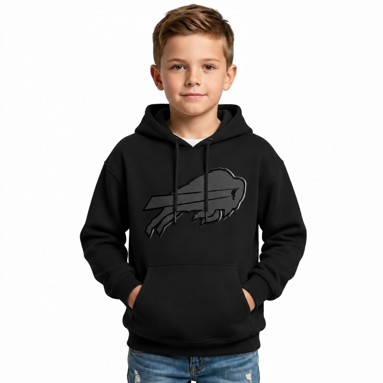 Buffalo Bills Football Fan Printed Pullover Hoodie For Kids