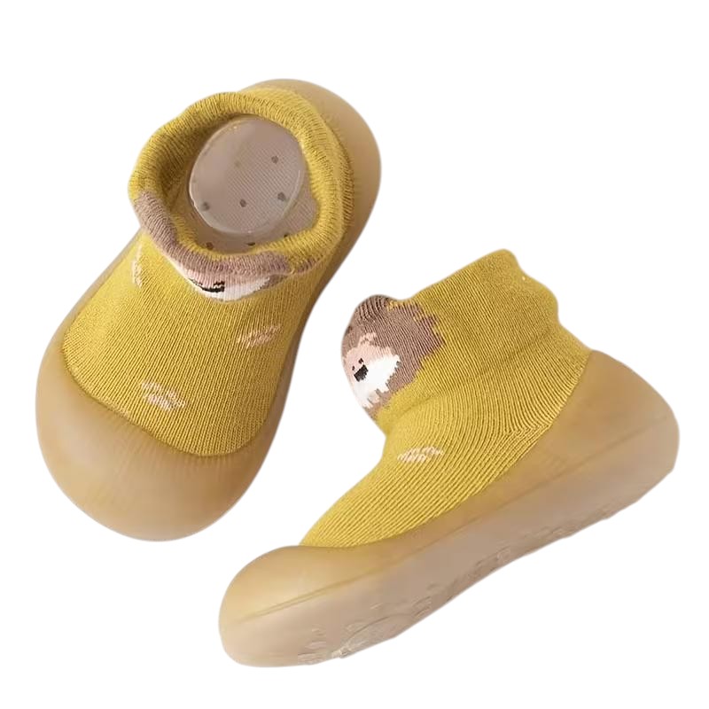 Cartoon Animal Slip On Baby Shoes With Non Slip Sole