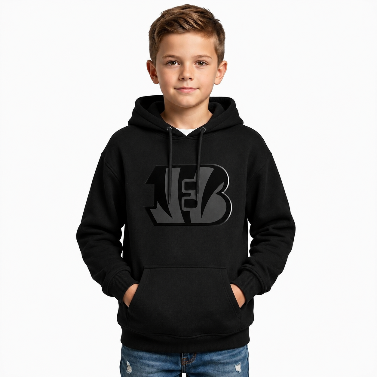 Cincinnati Bengals Football Fan Printed Pullover Hoodie For Kids