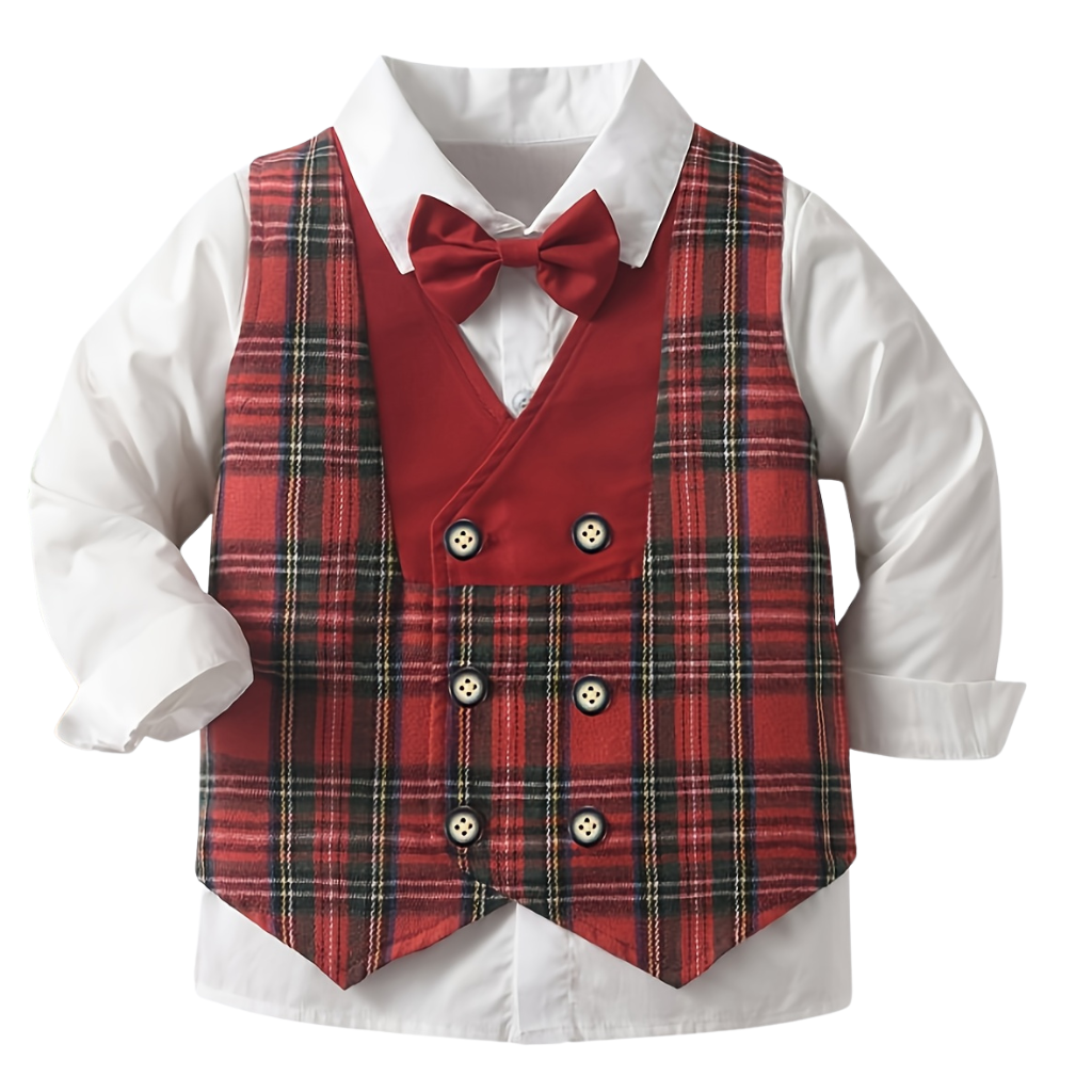 3 Piece Scottish Plaid Tartan Suit Set