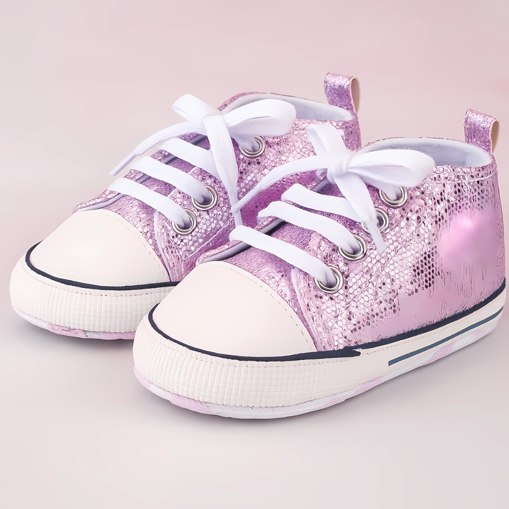 Baby Girls Boys Canvas High Top Shoes