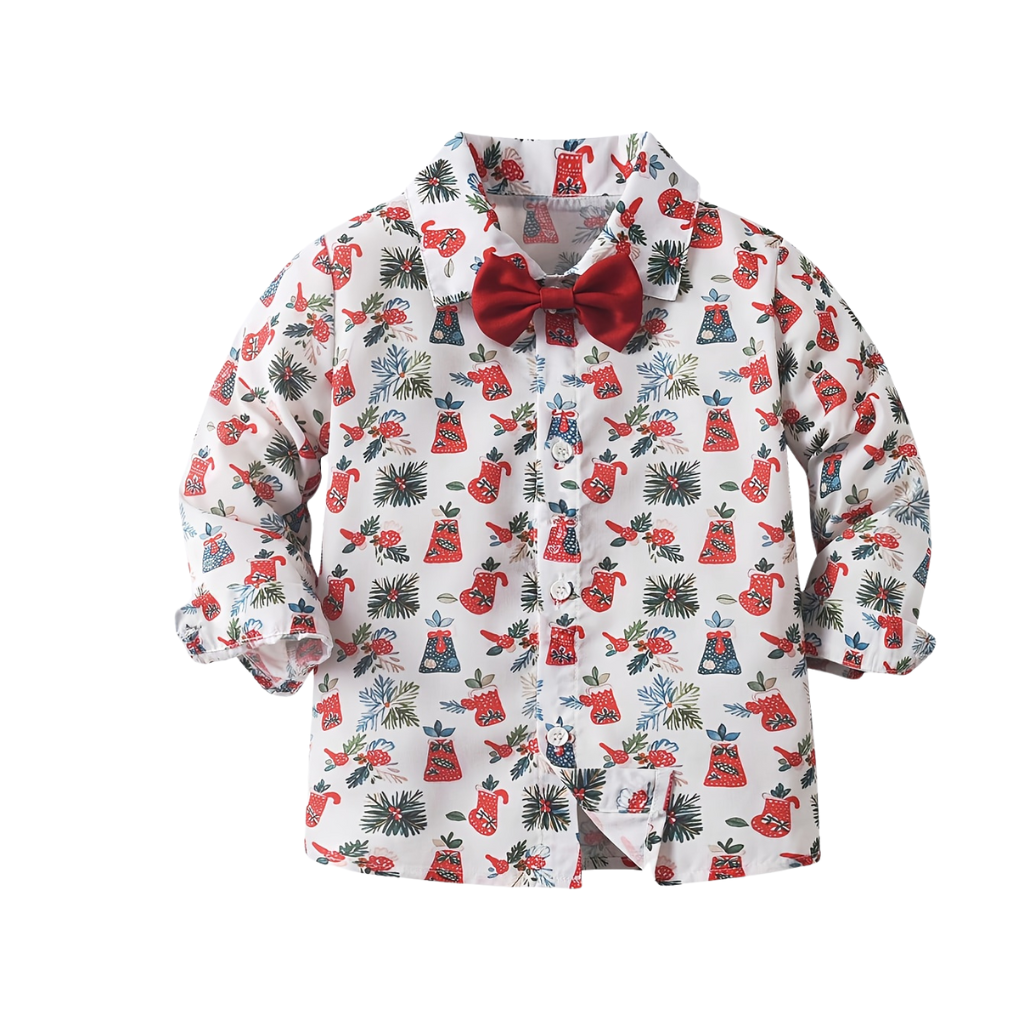 Formal Three Piece Outfit Set With Shirt Vest And Pants For Boys