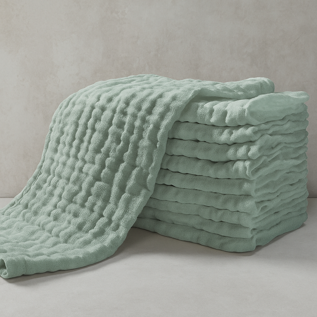 Muslin Burp Cloths for Baby 10 Pack