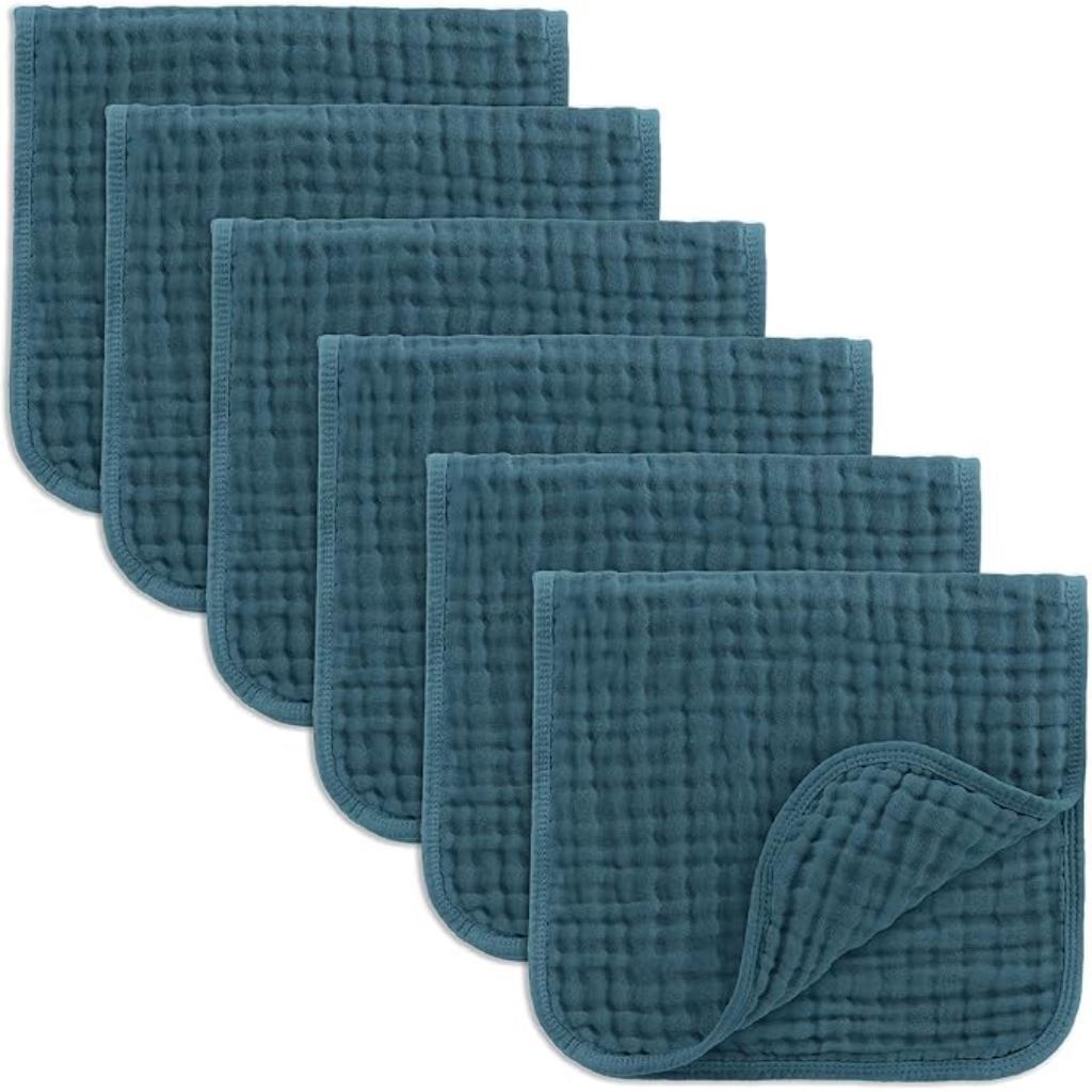 Baby Washcloths Square Towels With Soft Cotton Muslin Set-Cozy Stroller