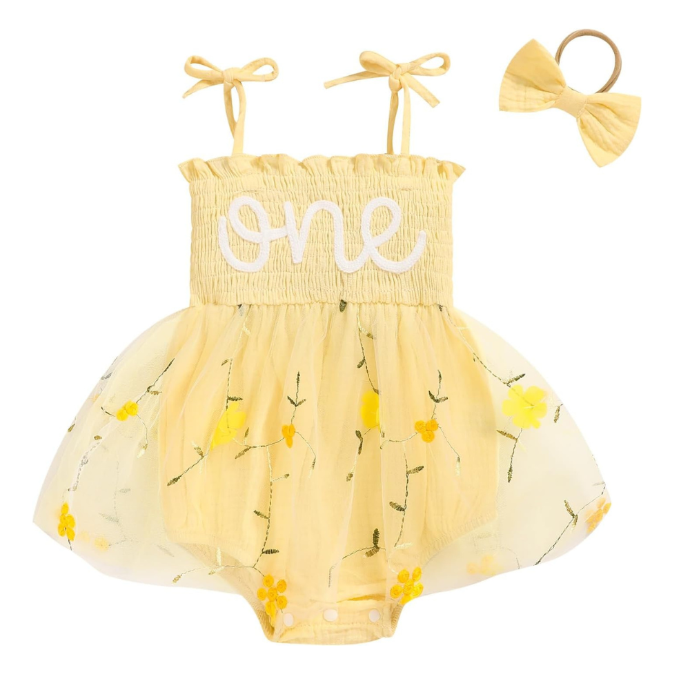 Tulle Romper Sleeveless Bodysuit