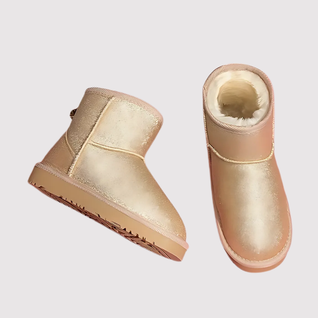  Toddler Winter Ankle Faux Fur Lined Snow Shoes