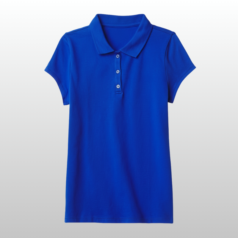 Girls Uniform Pique Polo Tshirt