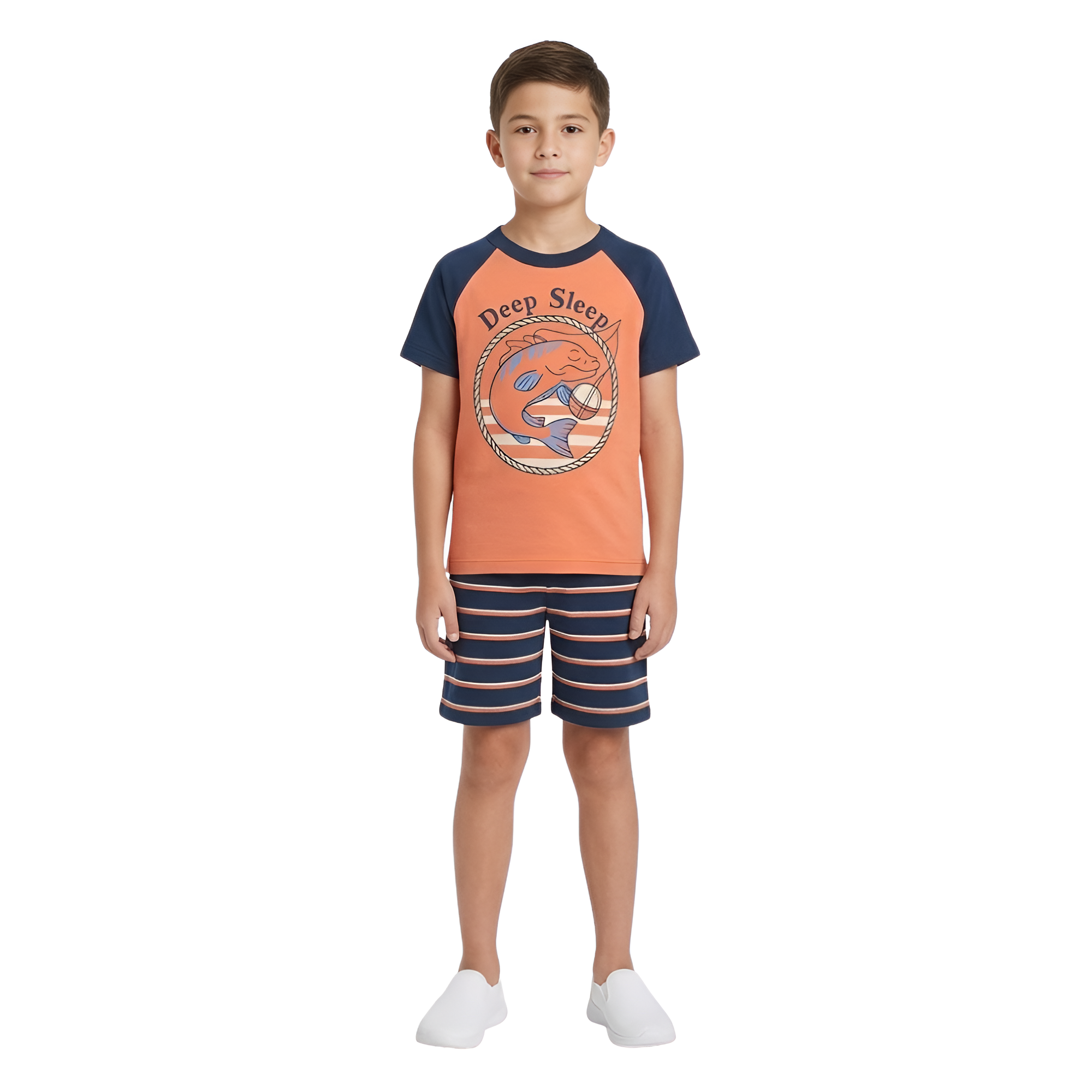 2 Piece Short Sleeve And Lightweight Graphic Tee And Shorts Set