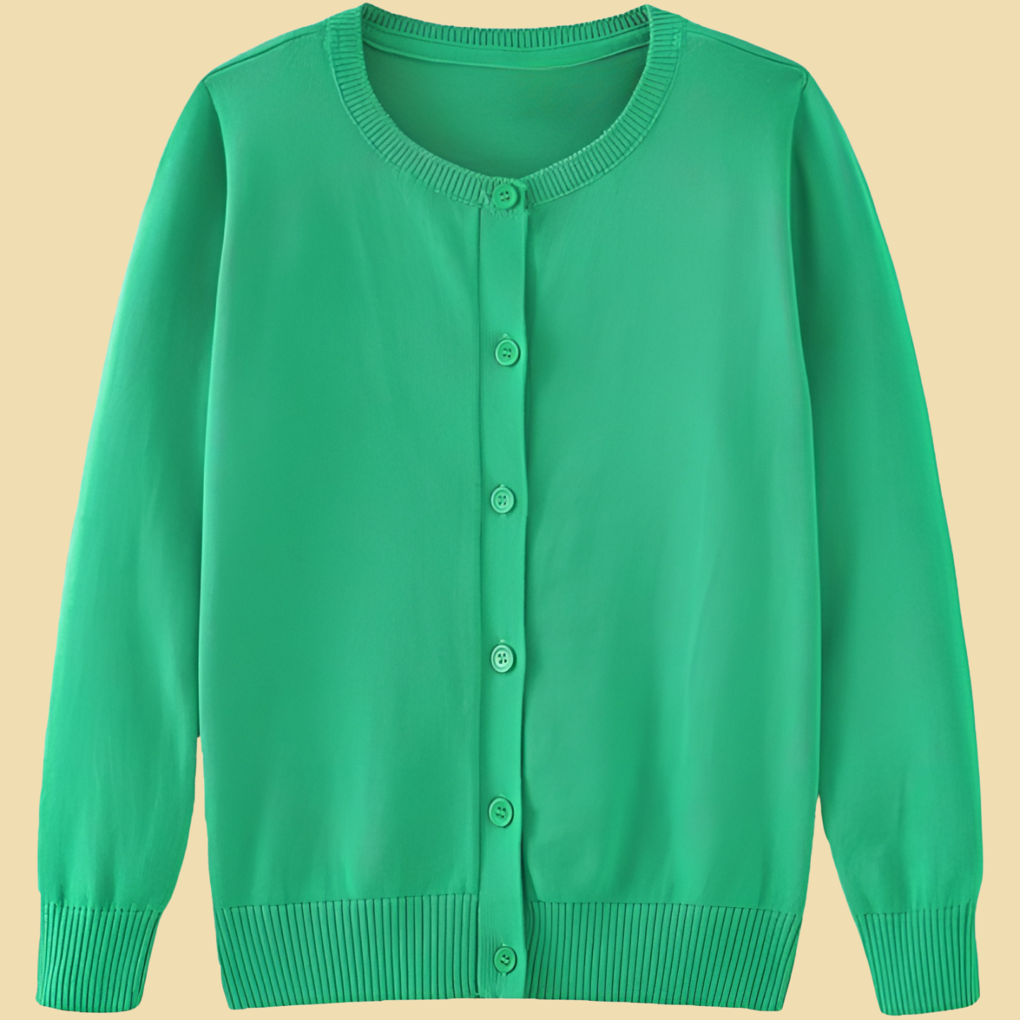 Girls Cotton Knit Cardigan Long Sleeve Sweater