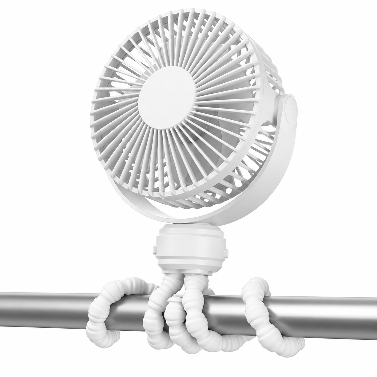 Portable Clip On Stroller Fan With Flexible Tripod For Travel