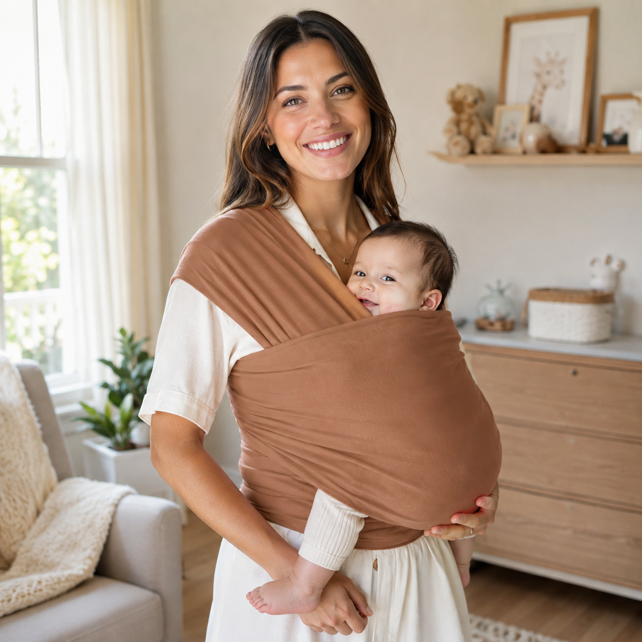 All In One Baby Wrap Carrier Sling For Infants And Toddlers Travel