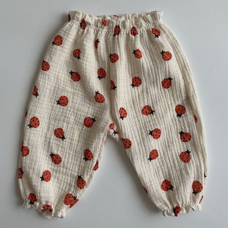 Baby Casual Printed Linen Pants-Cozy Stroller