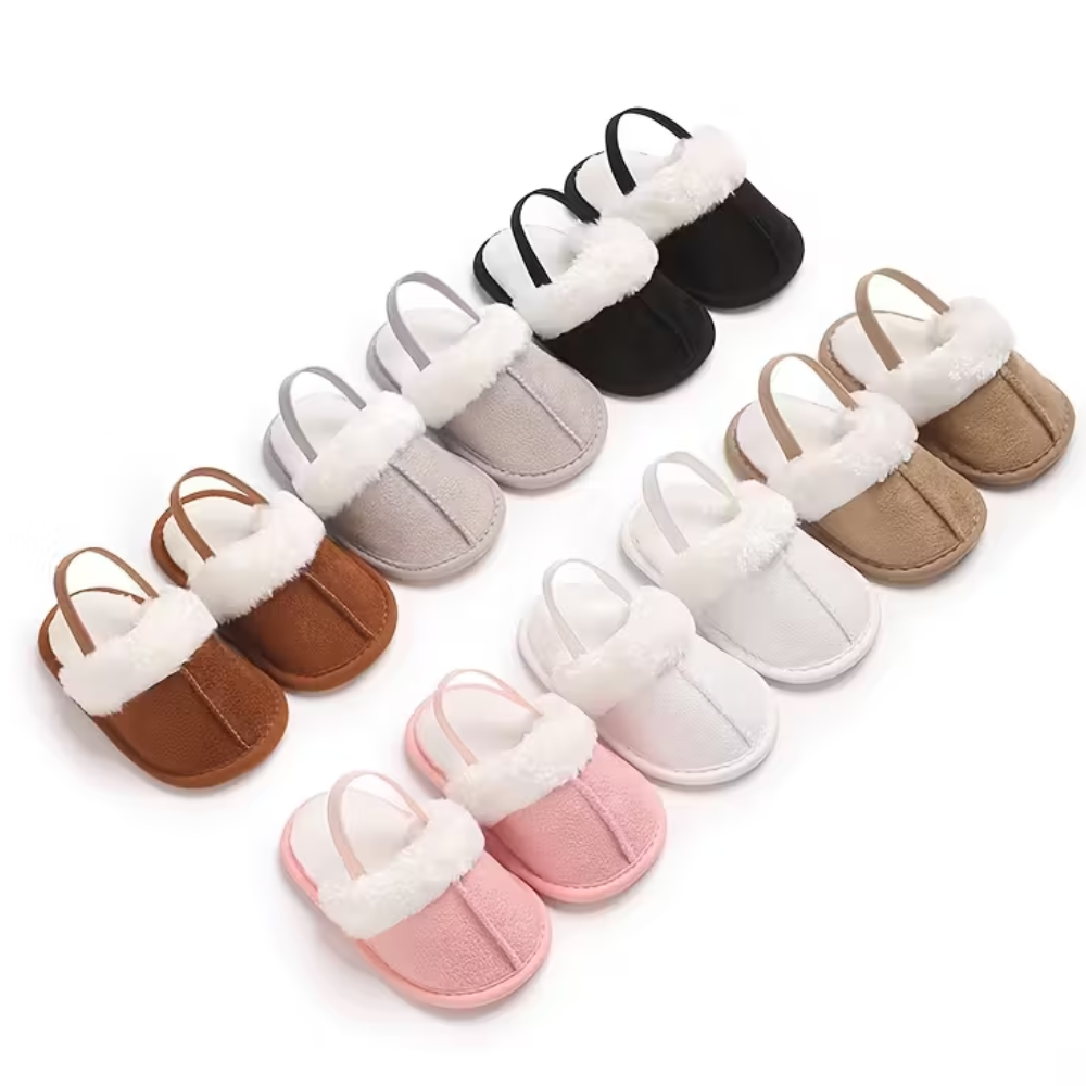 Cozy Plush Soft Non Slip Indoor Shoes For Infant Girls