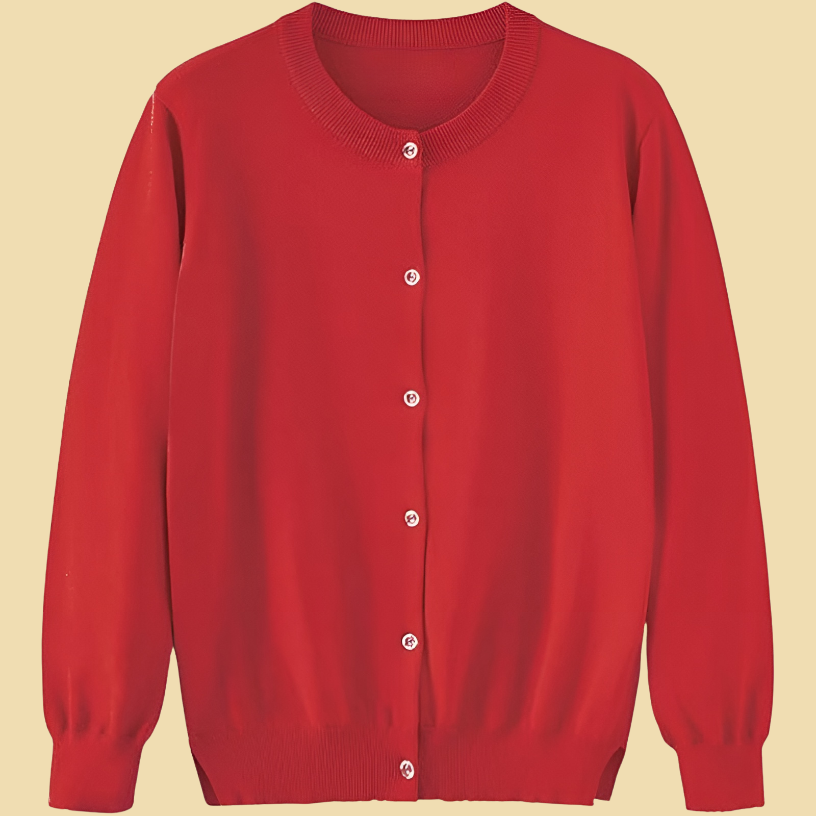 Girls Cotton Knit Cardigan Long Sleeve Sweater