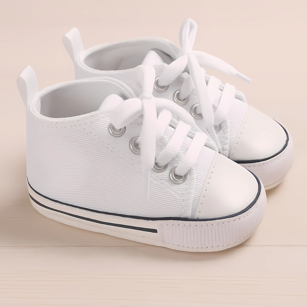 Unisex Baby Girls Boys Canvas High Top Shoes