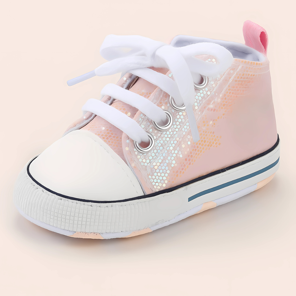 Baby Girls Boys Canvas High Top Shoes