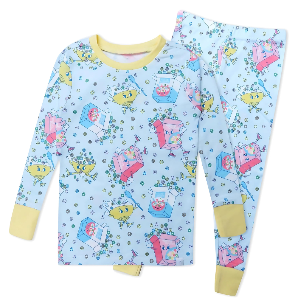 2 Piece Organic Cotton Pajamas for Baby Toddler And Kids Boys