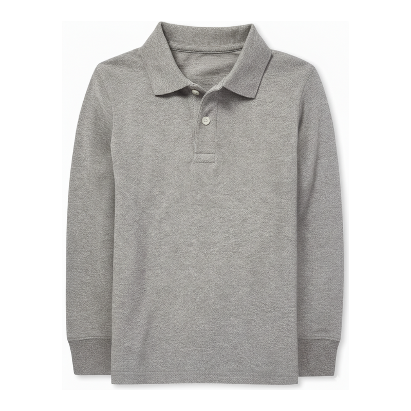 Boys Long Sleeve Pique Polo