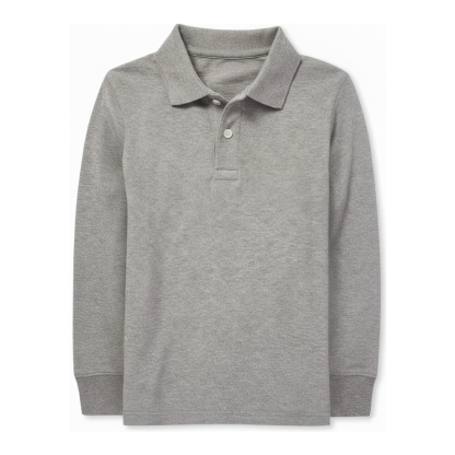 Boys Long Sleeve Pique Polo