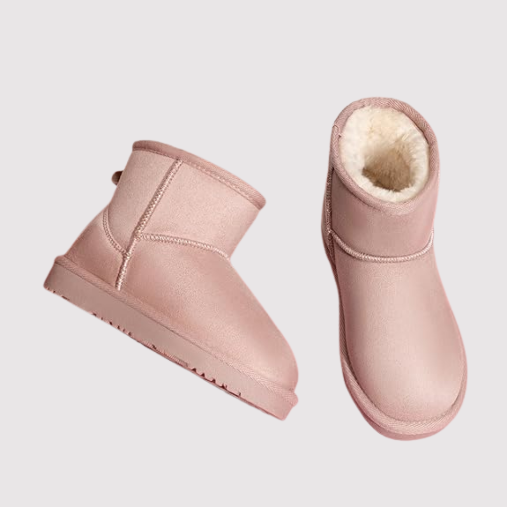  Toddler Winter Ankle Faux Fur Lined Snow Shoes