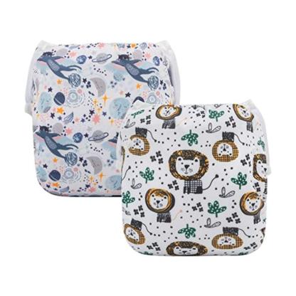 Reusable 2 Pcs Swim Diaper Set for Toddlers with Snap Closures-Cozy Stroller