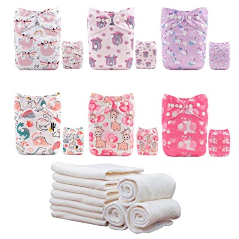 Reusable Cotton Diaper Set-Cozy Stroller