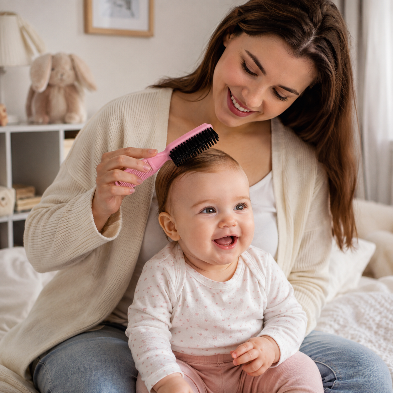 2 In 1 Double Sided Hair Brush And Comb For Babies And Kids