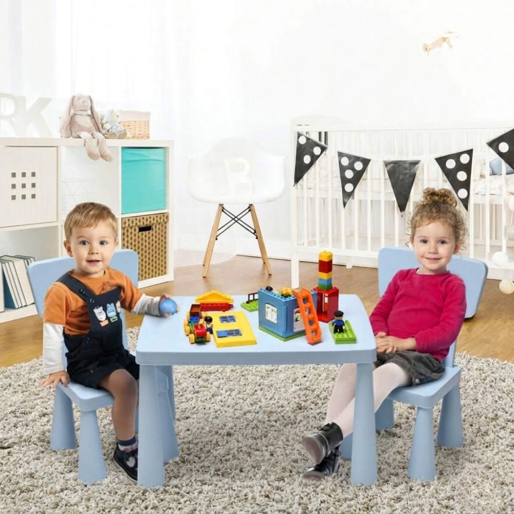  Kids Table 2 Chairs Set Toddler Activity Play Dining Study Desk Gift