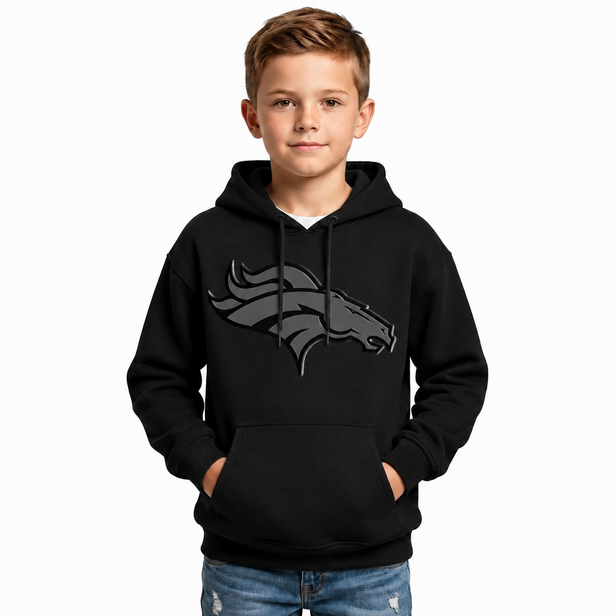 Denver Broncos Back In Style Logo Hoodie For Kids