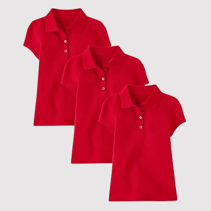 Pack Of 3 Short Sleeve Pique Shirt