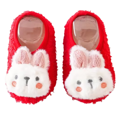 Non Slip Winter Warm Rabbit First Walkers Shoes For Kids